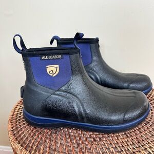 Noble Equestrian Women's Perfect Fit All Season Low Boots in black and blue